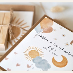 Affirmationskarten Set für Kinder mutmachende Sprüche Kartenset mit inspirierenden Sprüchen cards for kids