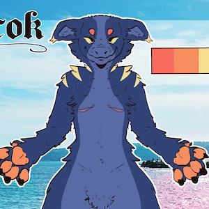 Cheap Custom Fursona Ref Sheet