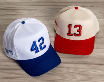 Custom Baseball Mom Hat, 3D Puff Player Number Hat, Baseball Dad Cap, Football Mom Trucker Hat, Sports Jersey Number