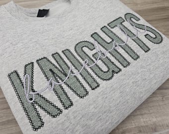 Embroidered Baseball Team Crewneck Sweatshirt, Soccer Team Shirt, High School Sports Sweatshirt, Softball Spirit Wear, Lacrosse Sweater