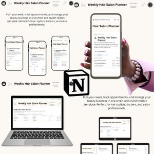 Weekly Hair Salon Planner – Notion Template