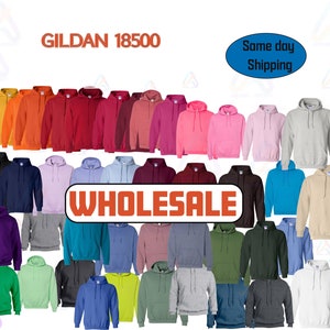 Gildan 18500 Hoodie, Blank Gildan Heavy Blend Plain Hoodie, Wholesale Unisex Oversized Cozy Sweatshirt, Women Trendy Pullover Men Sweatshirt