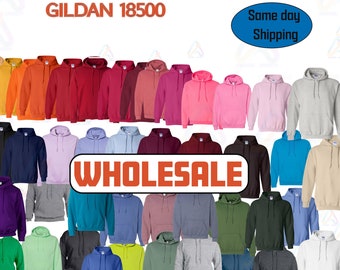 Gildan 18500 Hoodie, leerer Gildan Heavy Blend Plain Hoodie, Unisex übergroßes gemütliches Sweatshirt, Frauen Trendy Pullover Herren Sweatshirt
