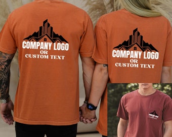 Camiseta Comfort Colors® personalizada Personalize sua camiseta com seu design Logotipo personalizado Adicione seu próprio texto Presente da empresa Marca comercial Camiseta de bolso