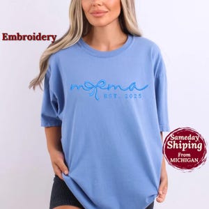 Baby shower gift Personal sweatshirt mama embroidery, personable new mama shirt, sweatshirt-for-mama personalized mamasweatshirt gifted mama