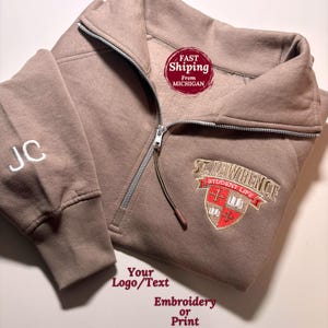 Custom University Logo Sweatshirt Custom College Embroidered Sweatshirt University Sweatshirt University College Sweatshirt Gift High School