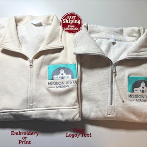 Custom University Logo Sweatshirt Custom College Embroidered Sweatshirt University Sweatshirt University College Sweatshirt Gift High School