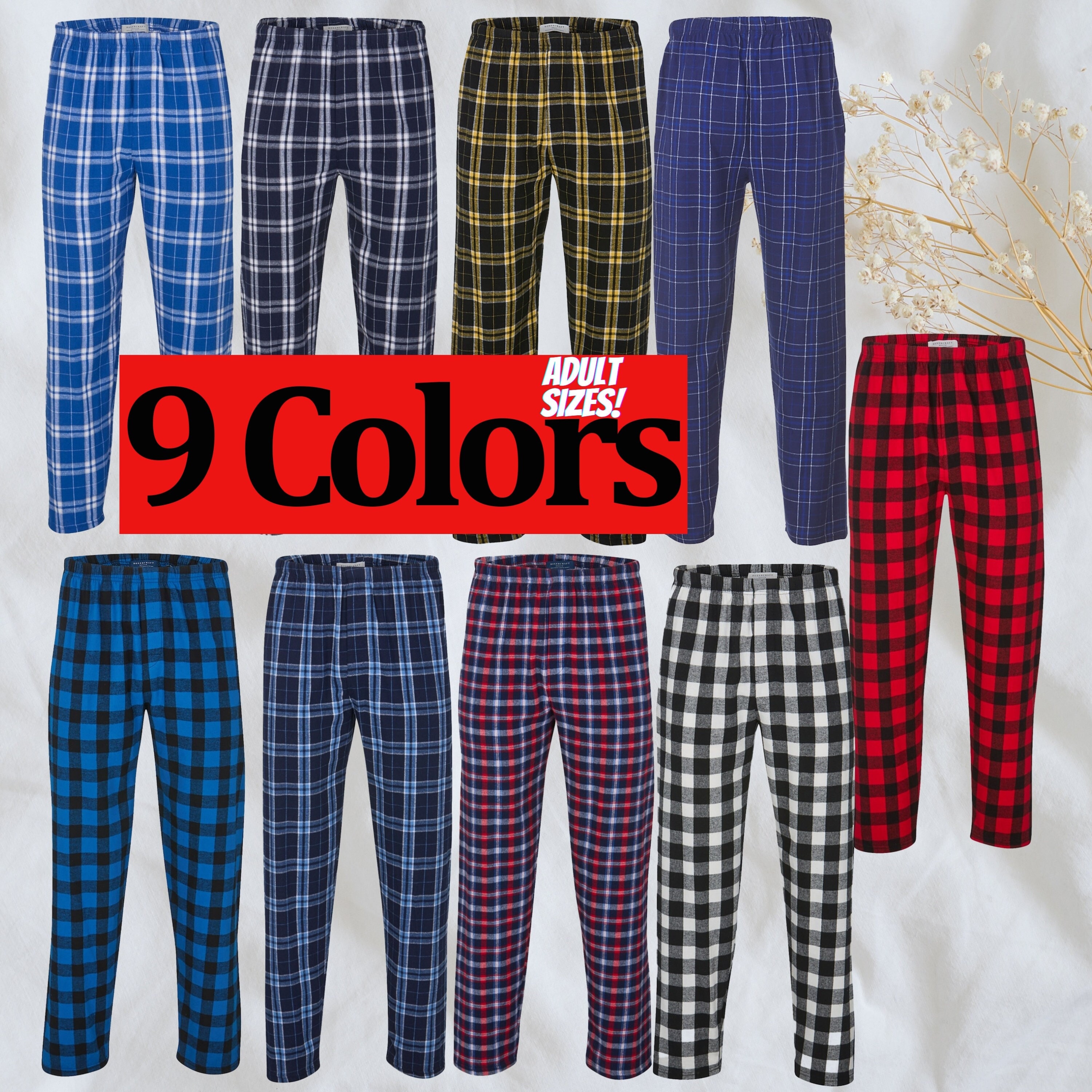 Plaid Pajama Pants for Kids Etsy