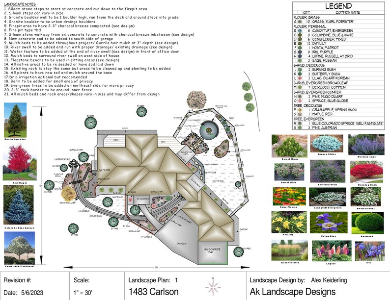 Landscape Design Prototypes Custom Landscape Design - Etsy