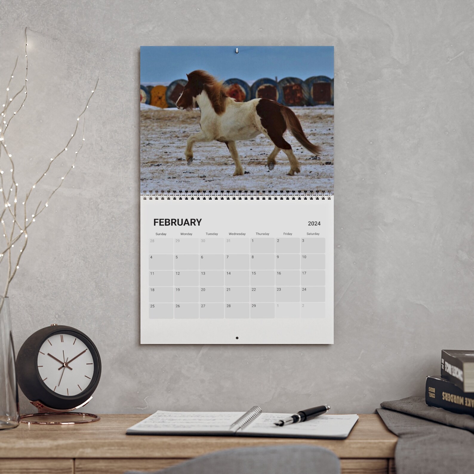 Icelandic Horses Calendar 2024 Etsy