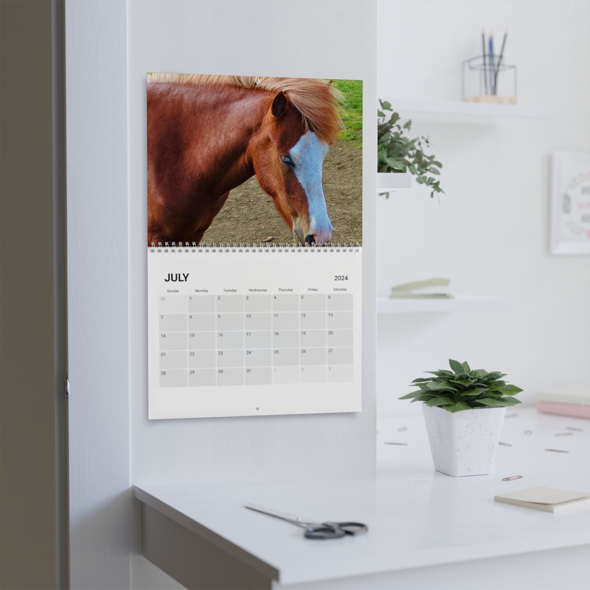 Icelandic Horses Calendar 2024 Etsy