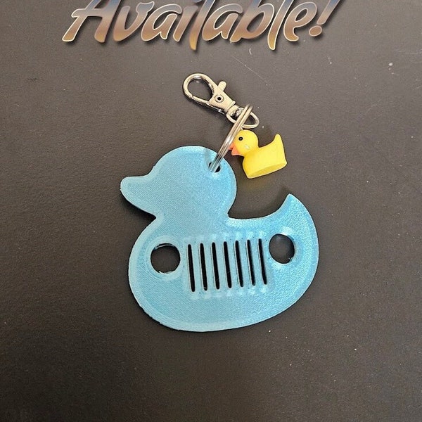 Duck keychain for Jeepers - duck charm included! - many colors available