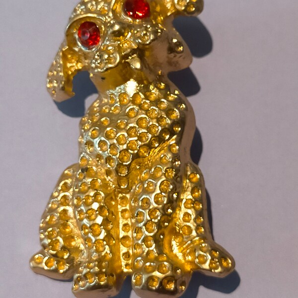 Broche vintage chien