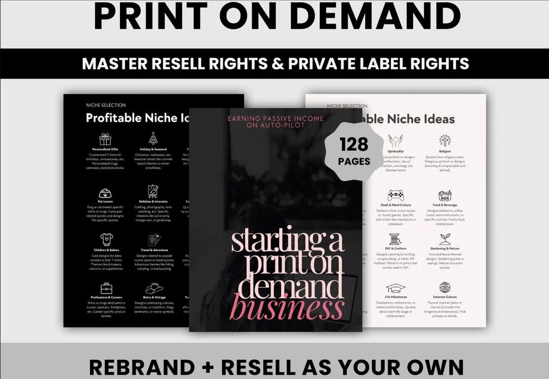 Print on Demand Business Guide: Master Resell Rights (ebook) Passive ...