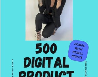 500 Digital Product Ideas List: Passive Income, MRR PLR (PDF Download)