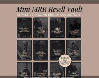 12 Passive Income eBook Bundle MRR master resell rights, resell digital product