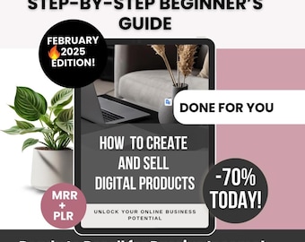 Digital Product Guide: MRR & PLR, Rebrand and Resell (Canva Template)