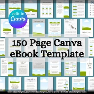 Canva eBook Template, Course WorkBook Template, How to Create e-Book, Lead Magnets Workbooks, Coaching Template, e Book Template Canva