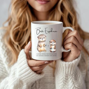 Mug gift for educator | Gift for best educator | Mug otter | Christmas educator | Educator with heart | Farewell gift daycare