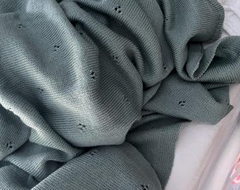 Baby blanket made from 100% merino wool – temperature-regulating cuddly blanket for newborns | Perfect as a stroller blanket and baby bed blanket