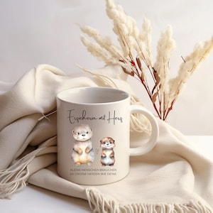 Mug gift for educator | Gift for best educator | Cute otter mug | Christmas educator | Educator with heart | Farewell gift