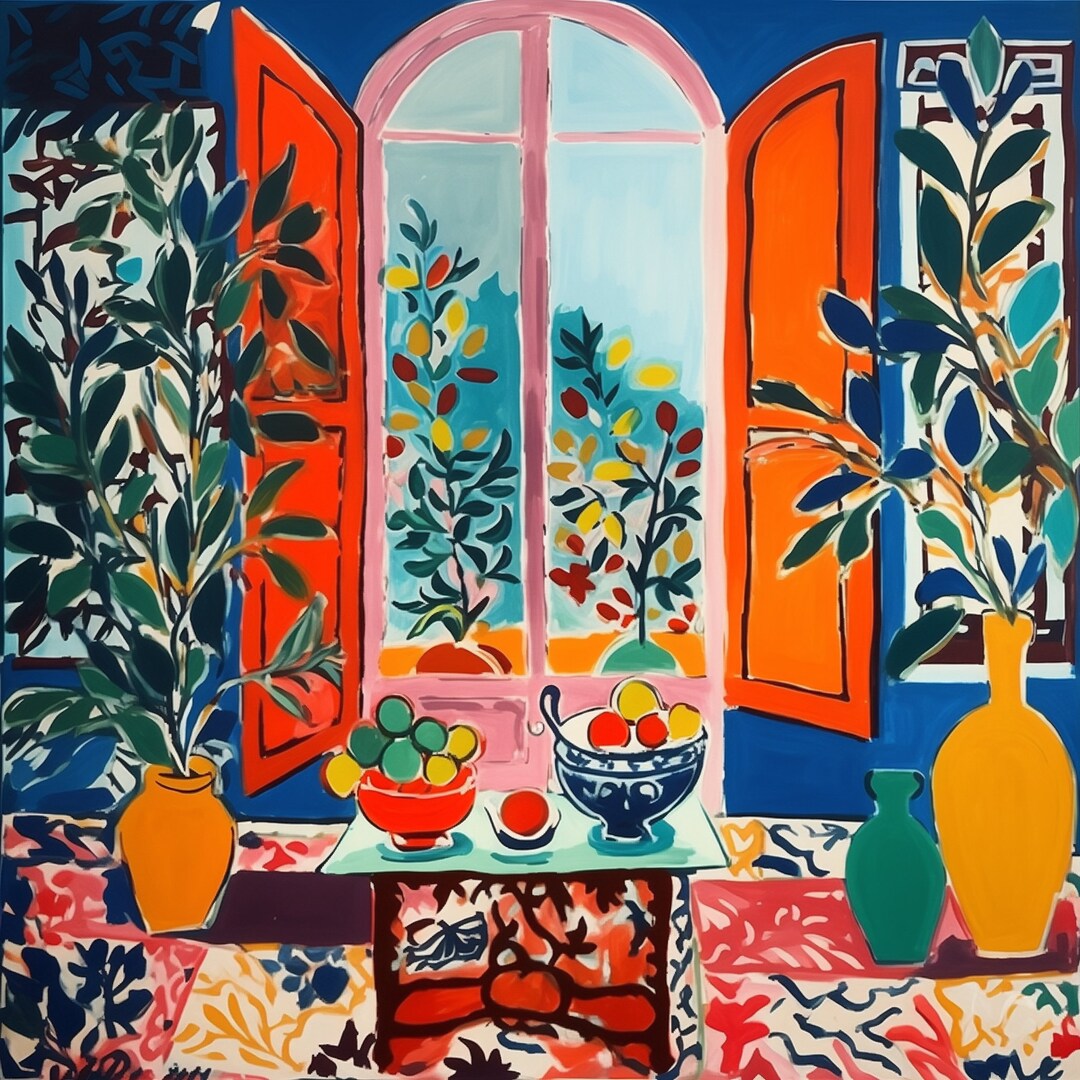 Matisse Style, Paint by Numbers Kit, Easy Painting, Paint by Numbers