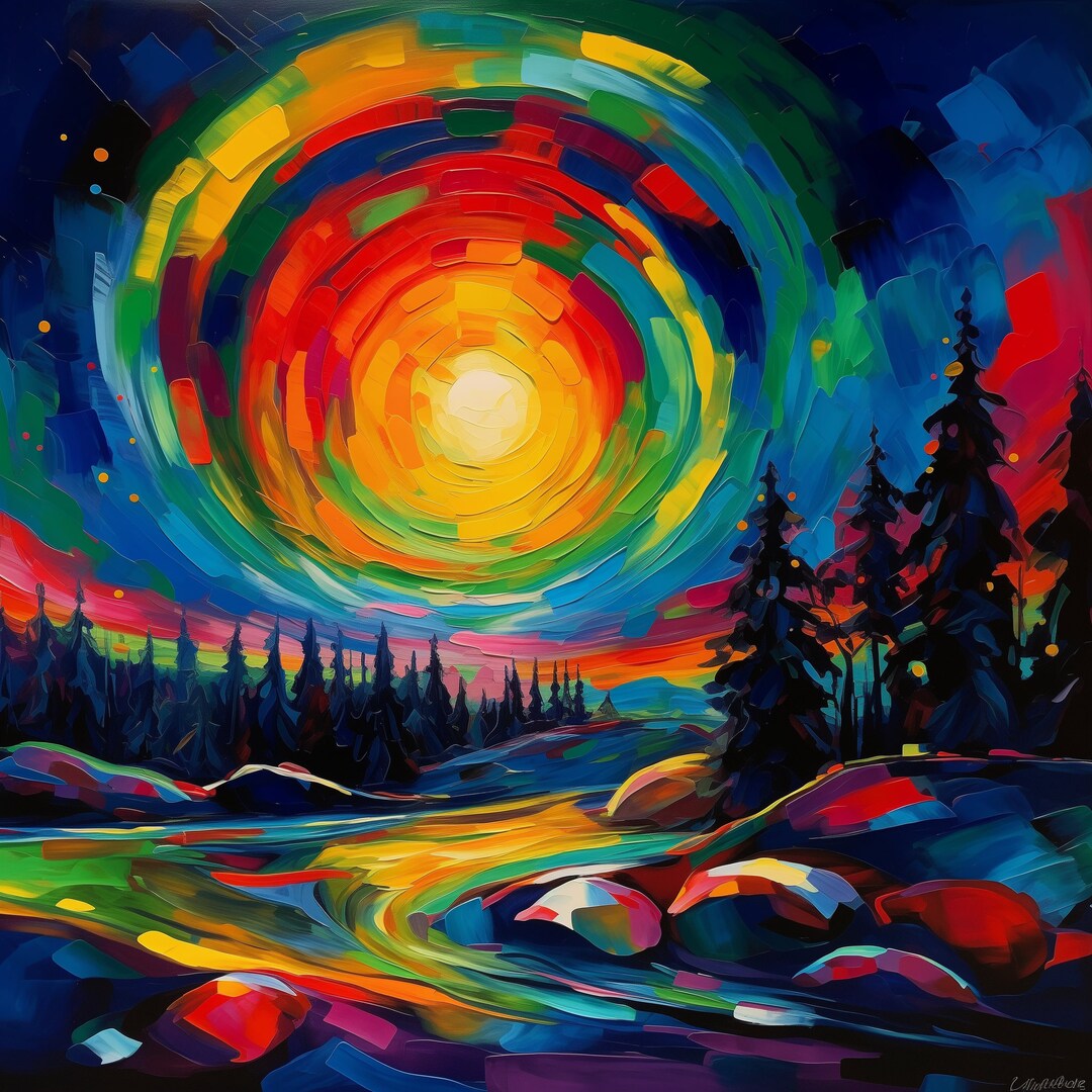 Paint by Numbers Kit, Kandinsky Easy Painting, Diy Art Kit, Paint by