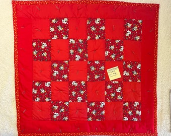 Christmas Cows Lap Quilt