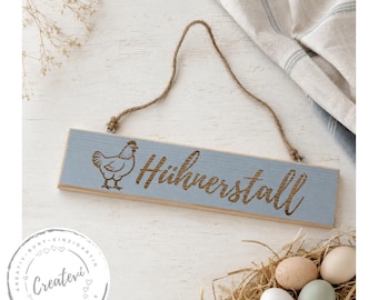 Wooden chicken coop sign for the garden, wooden chicken coop sign, decoration, gift for chicken owners