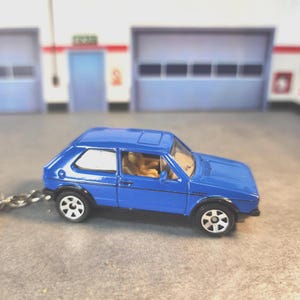 VW mk1 GTI Golf Keychain, Custom Volkswagen Golf Keychain, 1976 Volkswagen Golf Keychain, Custom Golf Keychain
