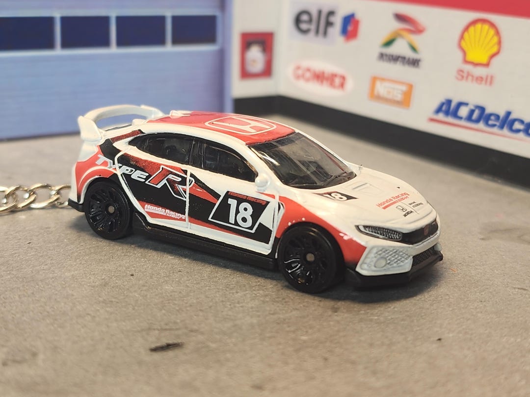Honda Civic Type R Keychain, Diecast Model Car 1:64 - Etsy