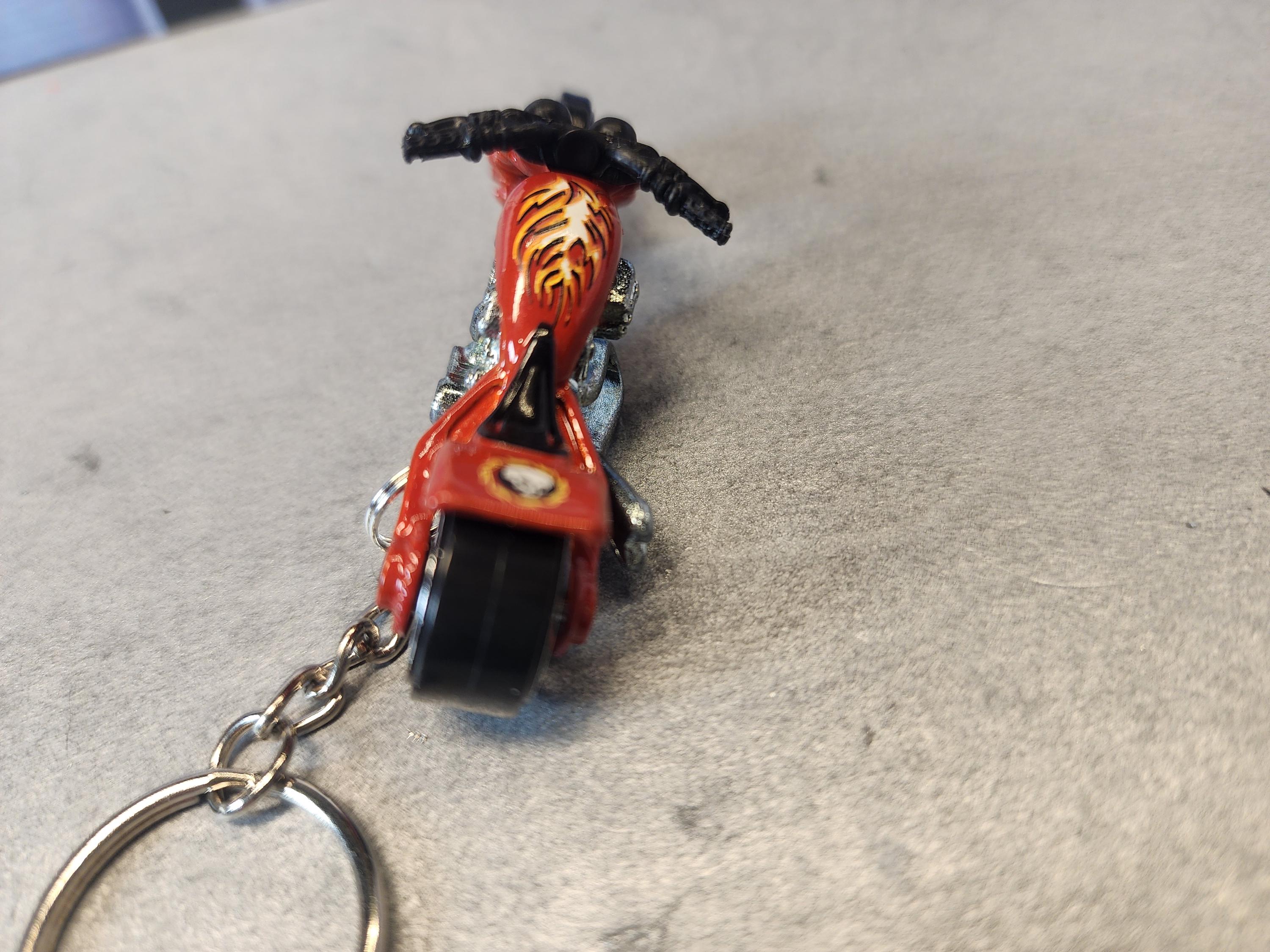 チョッパー  キーチェーン チョッパーバイクキーチェーン、カスタムチョッパーキーチェーン、1:87