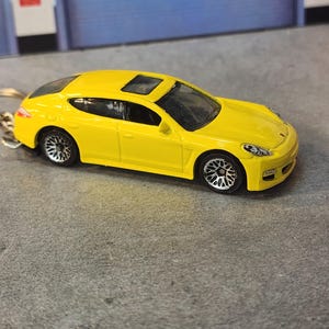 Porsche Panamera Keychain 1:64 Scale Diecast Model, Custom Porsche Keychain Gift, Collectible Panamera Car Keyring | Ideal for Porsche Fans
