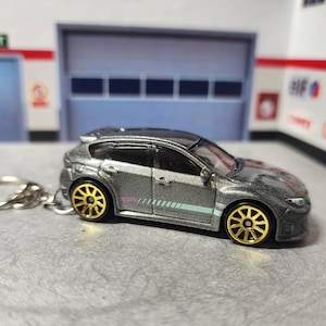 Subaru WRX STI Keychain, Custom Subaru Keychain, WRX Keychain