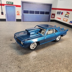 Camaro Z28 Keychain, 1969 Chevy Pro Street, Diecast Steel