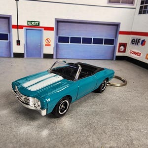 Chevelle Keychain, 1971 Chevy Chevelle Keychain, Chevy Keychain, Custom Chevelle Keychain