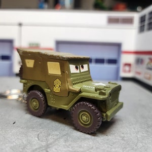 Sarge From the Pixar movie Cars Keychain, Custom Sarge Keychain, Disney Keychain