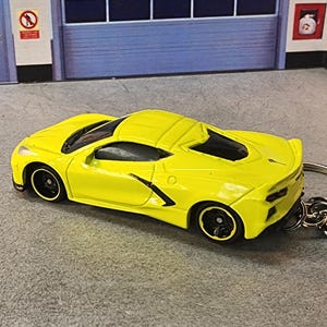 C8 Corvette Keychain, Corvette C8 Keychain, Corvette Keychain, 2020 Corvette, Premium Keychain