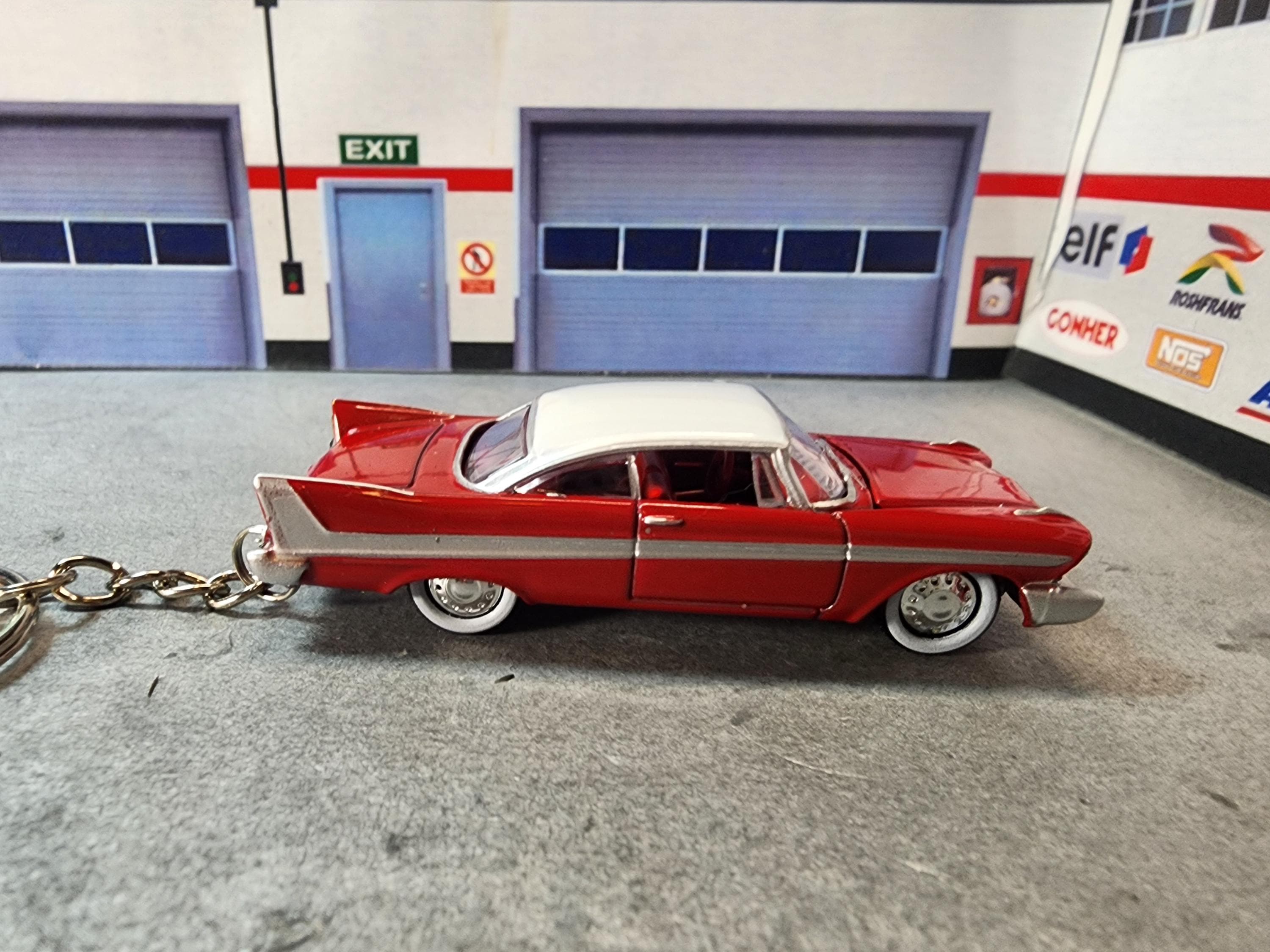 1958 Plymouth Fury Keychain: Christine Movie Car Diecast MOPAR
