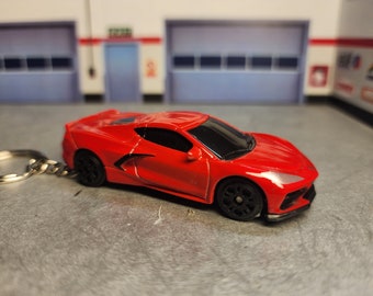 C8 Corvette Keychain, Corvette C8 Keychain, Custom Corvette Keychain, Premium Keychain