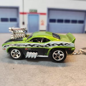 1969 Chevy Camaro Z28 Keychain, Diecast Muscle Car Gift
