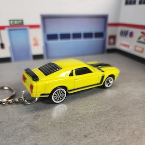 1970 Boss Mustang Keychain, Ford Mustang Keychain, Mustang Keychain, Boss Mustang Gift