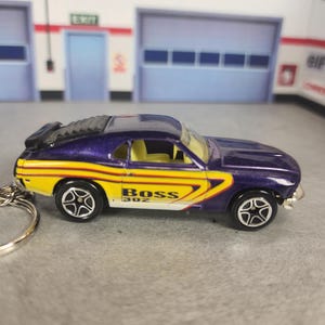 1970 Boss Mustang Keychain, Ford Mustang Keychain, Custom Mustang Keychain, Boss Mustang Gift