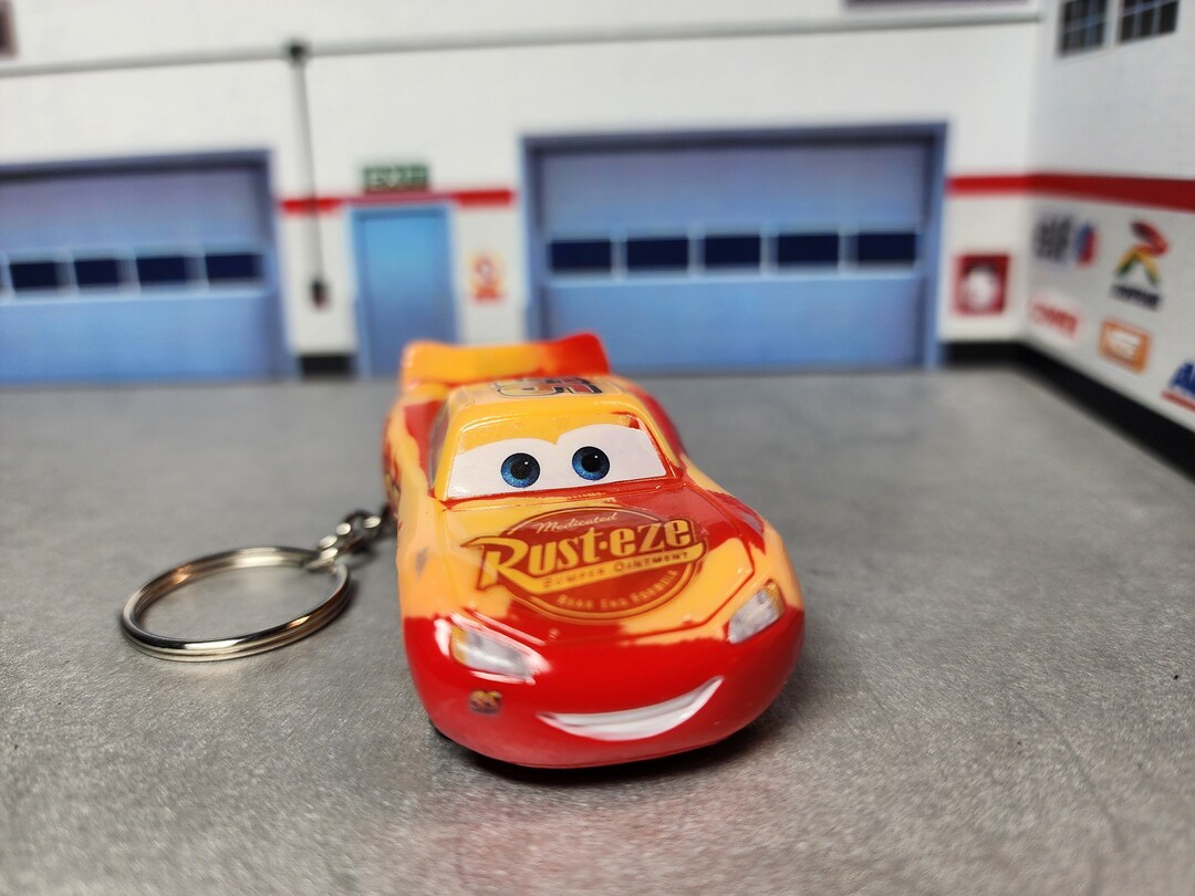 Lightning Mcqueen Keychain From the Pixar Movie Cars Keychain, Custom Mcqueen Keychain, Disney