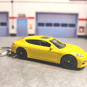 Porsche Panamera Keychain 1:64 Scale Diecast Model | Custom Porsche Keychain Gift, Collectible Panamera Car Keyring | Ideal for Porsche Fans
