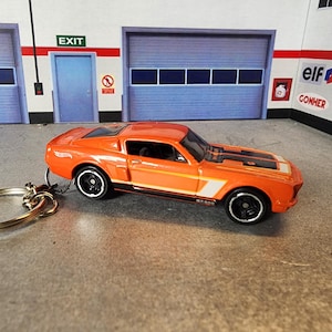 1968 Mustang Shelby GT500 Keychain, Ford Shelby Cobra Keychain, Mustang Keychain