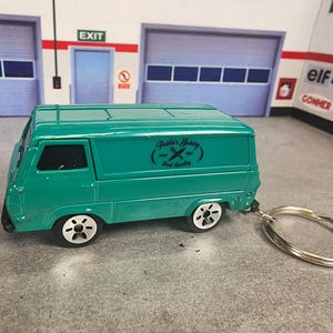 1964 Ford Econoline Keychain, Econoline Keychain, Custom Ford Keychain. Ford Van Keychain, Premium Keychain