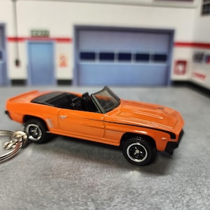 Camaro SS Keychain, 69 Camaro Keychain, Chevy Camaro SS Keychain, Custom 1969 Camaro Keychain