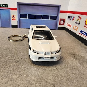 Subaru Impreza WRX Keychain, Custom 2007 Subaru WRX Keychain, Impreza Police Keychain, Premium Keychain