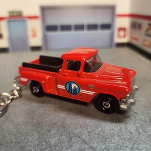 GMC Stepside Pickup Keychain, 1957 GMC Pickup Keychain Custom GMC Step Side Keychain, Premium Keychain